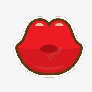 嘴唇png免抠素材_88icon https://88icon.com 五官 卡哇伊 卡通 口鼻 可爱 嘴唇 嘴巴 红色