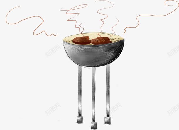 手绘卡通烧烤板插图png免抠素材_88icon https://88icon.com 卡通 插图 烧烤