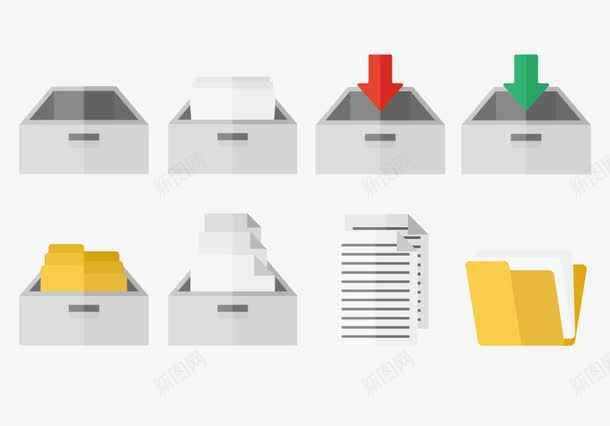 文档柜档案柜子png免抠素材_88icon https://88icon.com 抽屉 文件 文档柜 档案柜 矢量柜子