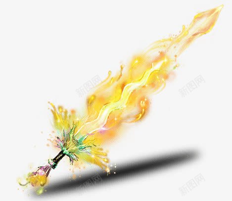 金光长剑游戏png免抠素材_88icon https://88icon.com 游戏 金光 长剑