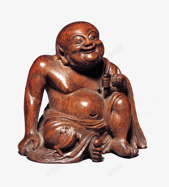 木雕佛祖png免抠素材_88icon https://88icon.com 大肚佛祖 笑面佛祖 红木雕