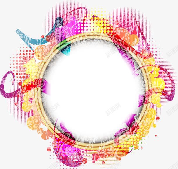 炫彩可爱花纹png免抠素材_88icon https://88icon.com 可爱 花纹 设计