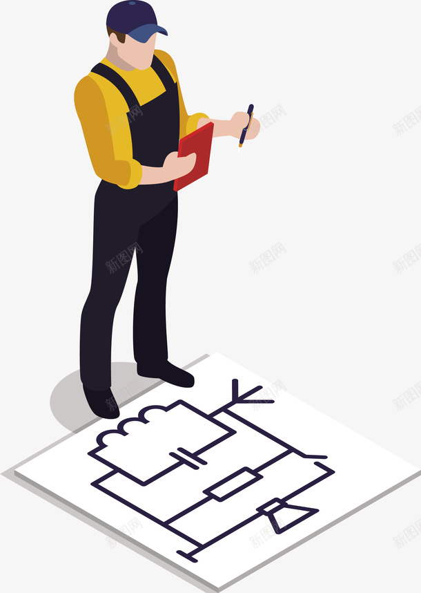 一个建筑工程师正在看图纸矢量图eps免抠素材_88icon https://88icon.com 一个建筑师 工程师 建筑 建筑师 看图纸 矢量工程师 矢量图