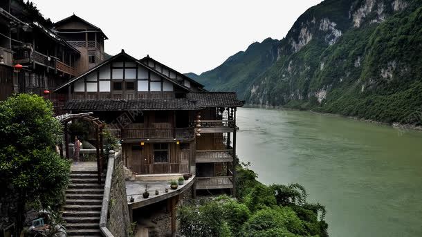 重庆龚滩古镇风景png免抠素材_88icon https://88icon.com 名胜古迹 旅游风景 著名建筑