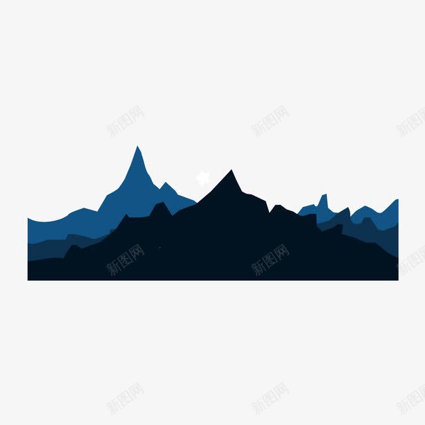 扁平化山峰矢量图ai免抠素材_88icon https://88icon.com 山 山峰 扁平化 扁平化山峰 矢量图