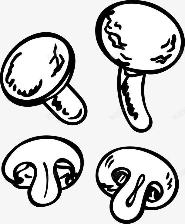 卡通手绘蘑菇png免抠素材_88icon https://88icon.com 卡通手绘蘑菇