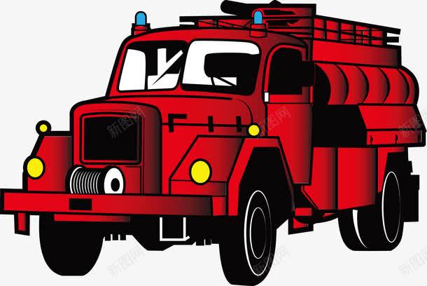 红色119消防车png免抠素材_88icon https://88icon.com 119 大卡车 消防车 矢量大卡车 矢量消防车 红色大卡车