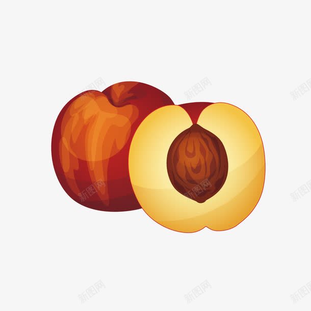 蜜桃成熟png免抠素材_88icon https://88icon.com 农特产 桃子 水果 甜蜜