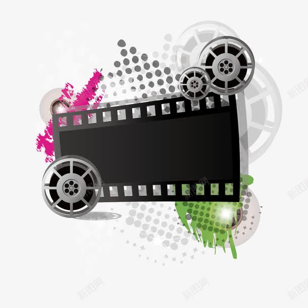 影音矢量图ai免抠素材_88icon https://88icon.com png素材 免费png素材 影音素材 水彩 矢量素材 胶片 矢量图