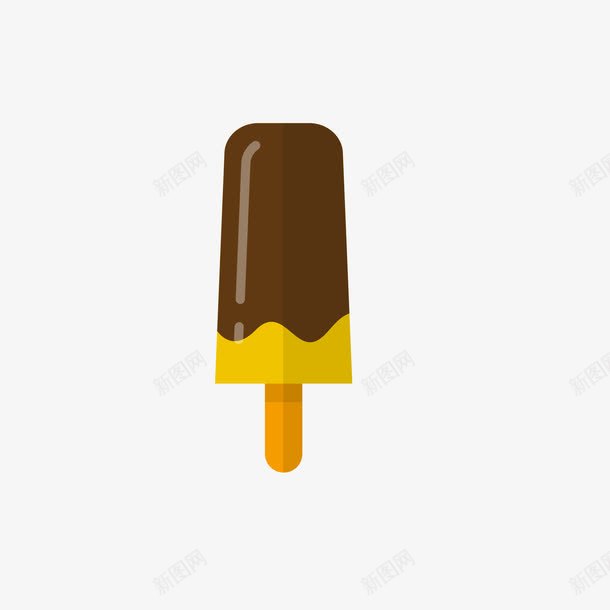 巧克力雪糕png免抠素材_88icon https://88icon.com 冰棒 冰淇淋 棒冰