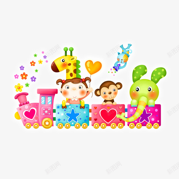 小女孩动物png免抠素材_88icon https://88icon.com 卡通动物 卡通素材 可爱 手绘 迷你