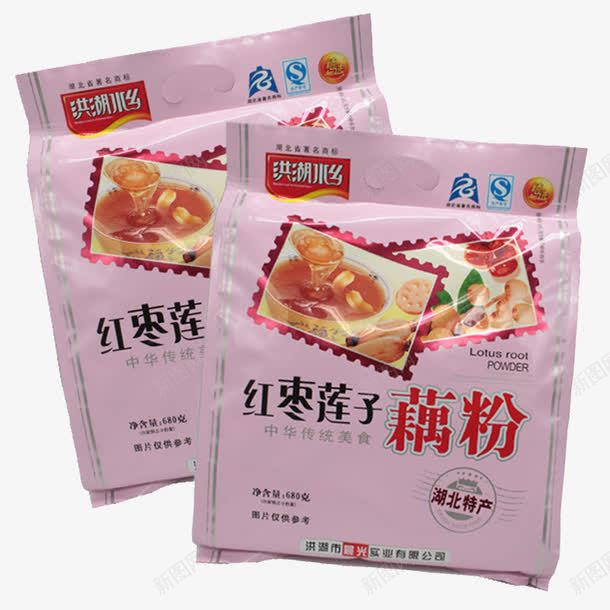 洪湖水乡红枣莲子藕粉png免抠素材_88icon https://88icon.com 产品实物 独立包装 自然 香甜