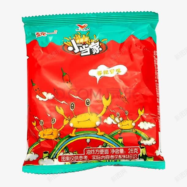 香辣蟹味干脆面png免抠素材_88icon https://88icon.com 产品实物 小当家食品 干脆面 膨化食品 香辣味