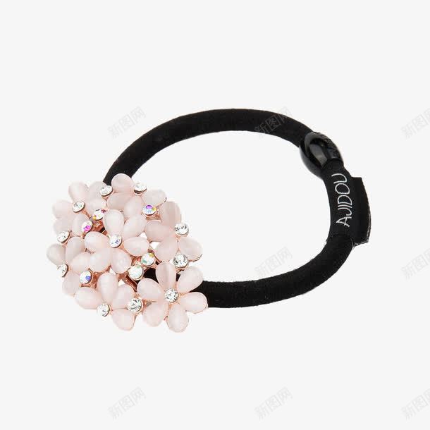 粉色花朵发饰png免抠素材_88icon https://88icon.com 发带 发饰 扎头发 花朵