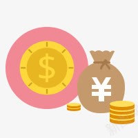 金币钱袋装饰png免抠素材_88icon https://88icon.com 装饰 金币 钱袋