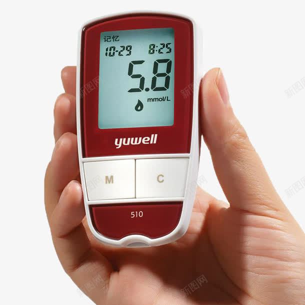 手拿红色血糖测量仪png免抠素材_88icon https://88icon.com 手拿 红色 血糖仪 血糖测 量仪