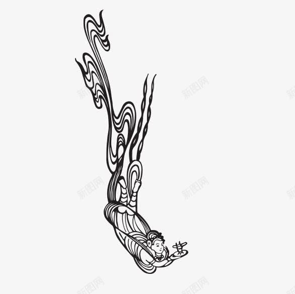 古代商朝黑白剪裁png免抠素材_88icon https://88icon.com 人物 古代人物 喝酒 故事 朝代 素材 食物 马类 黑白剪纸