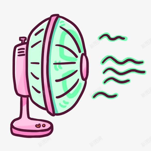 绿色卡通电风扇夏日装饰图案png免抠素材_88icon https://88icon.com 免抠PNG 卡通 夏日 电风扇 绿色 装饰图案