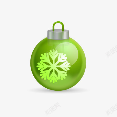 卡通圣诞炸弹png免抠素材_88icon https://88icon.com 圆形炸弹 圣诞节 绿色炸弹 装饰图案 雪花纹理