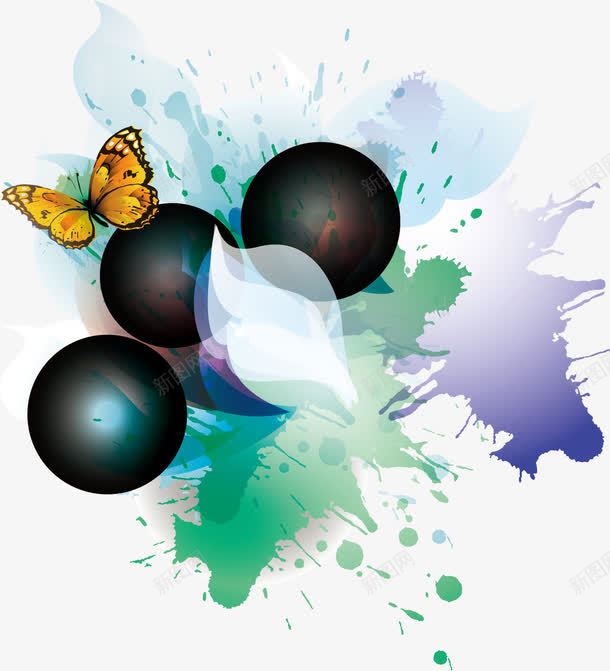 喷绘蝴蝶背景喷画png免抠素材_88icon https://88icon.com 喷画素材 喷绘 矢量喷画 背景喷绘 背景素材 蝴蝶 透明喷画