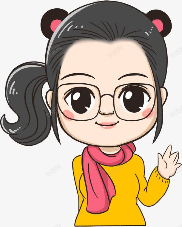 大眼睛美女png免抠素材_88icon https://88icon.com 人物 打招呼 美女