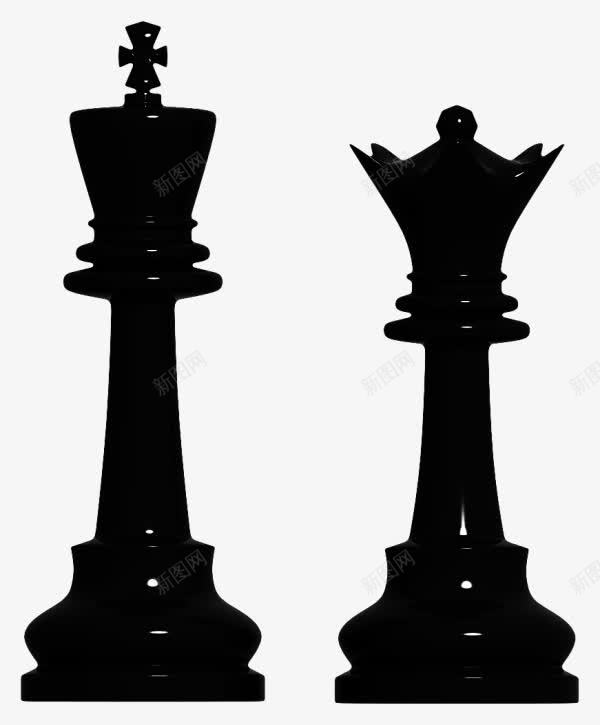 黑色国际象棋png免抠素材_88icon https://88icon.com 棋牌 棋盘 象棋 黑色