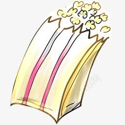 手绘爆米花png免抠素材_88icon https://88icon.com 鎵嬬粯 鐖嗙背鑺 闆堕