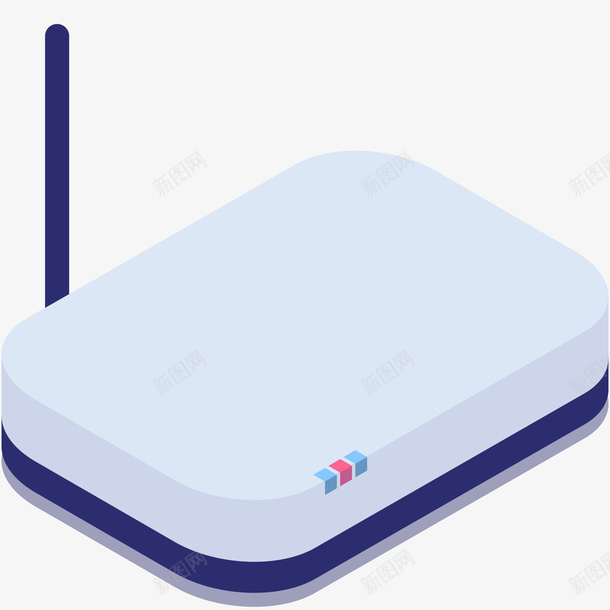 立体路由器元素矢量图ai免抠素材_88icon https://88icon.com 上网 矢量路由器 科技 立体路由器 耗材 矢量图