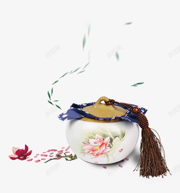 陶瓷茶具png免抠素材_88icon https://88icon.com 中国风 创意 花朵 茶 茶具 茶艺 陶瓷 陶瓷茶具