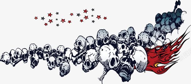 万圣节骷髅地矢量图ai免抠素材_88icon https://88icon.com 万圣节 惊悚 骷髅地 矢量图