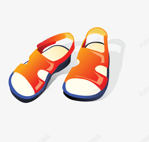 手绘卡通儿童凉鞋png免抠素材_88icon https://88icon.com 中童凉鞋 儿童鞋 凉鞋 卡通凉鞋 夏天 幼儿凉鞋 手绘卡通 沙滩鞋