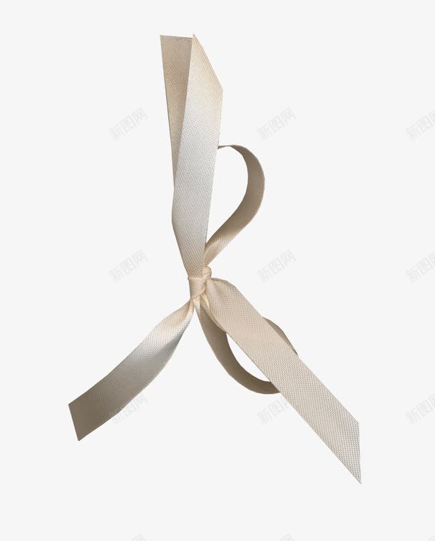 丝带png免抠素材_88icon https://88icon.com 带子 蝴蝶结 香槟色