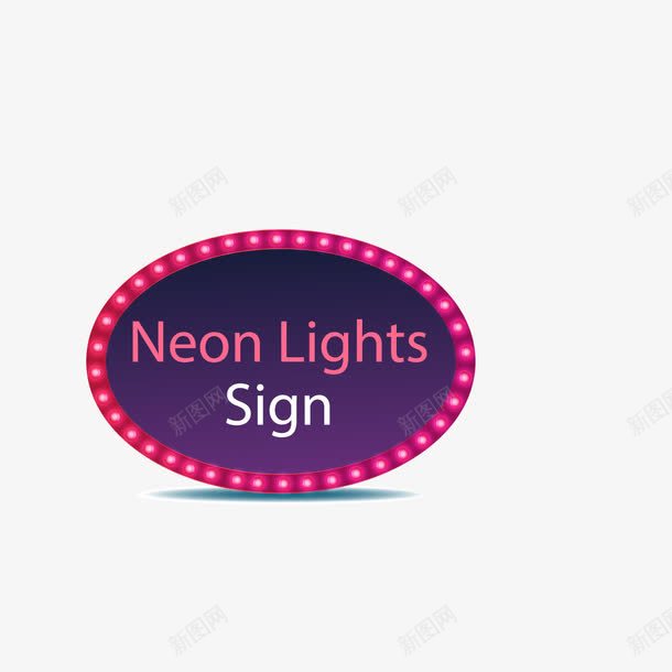 霓虹灯牌png免抠素材_88icon https://88icon.com 广告 高清