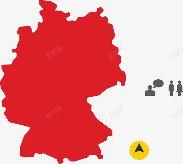 德国旅游地形图png免抠素材_88icon https://88icon.com ppt旅游插图 创意图表 商业策略