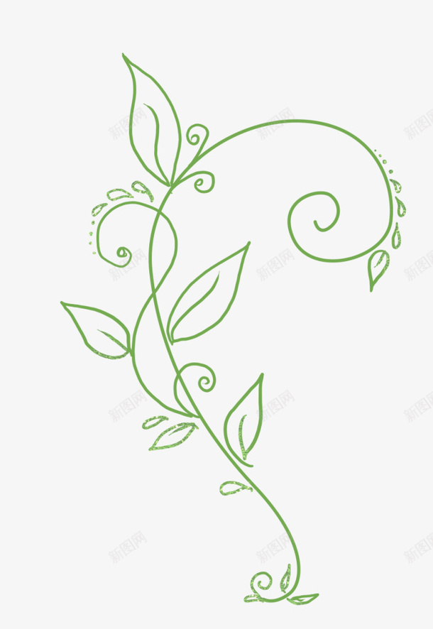花朵png免抠素材_88icon https://88icon.com 叶子 枝蔓 花纹