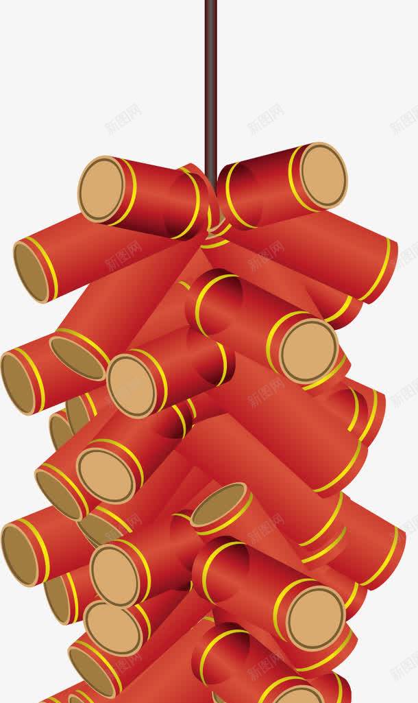 鞭炮新年装饰png免抠素材_88icon https://88icon.com 新年 新年装饰 新年鞭炮 鞭炮