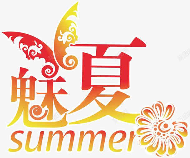 夏日风景海报字体png免抠素材_88icon https://88icon.com 夏日 字体 海报 设计 风景
