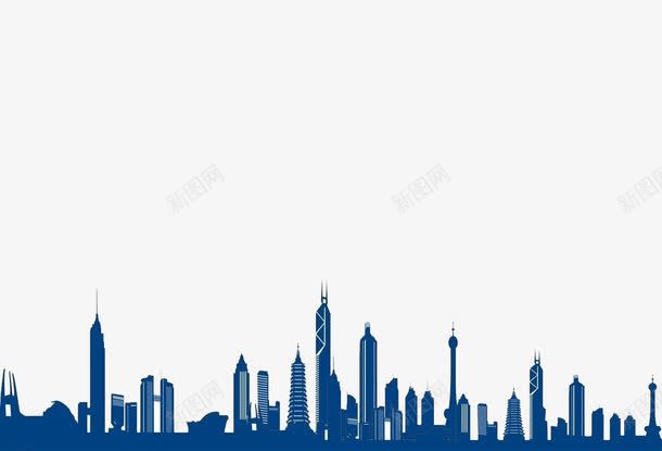 蓝色卡通建筑png免抠素材_88icon https://88icon.com 卡通 建筑 蓝色 设计