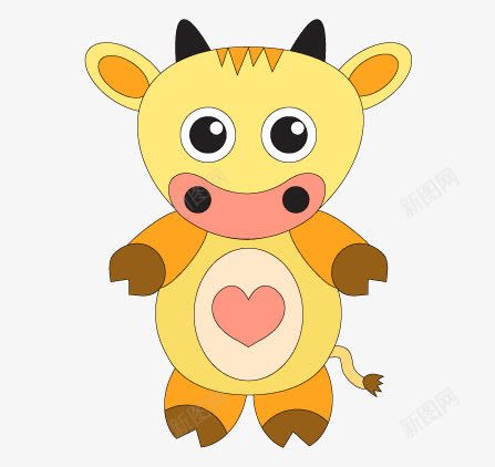 黄色小黄牛png免抠素材_88icon https://88icon.com 图片 老黄牛 黄牛 黄色