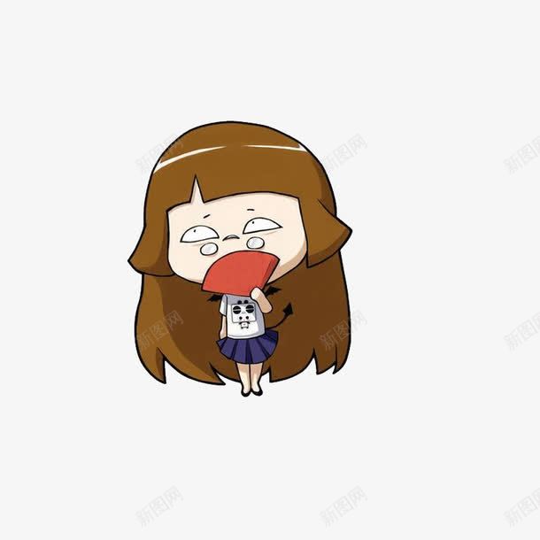 手绘卡通女孩png免抠素材_88icon https://88icon.com 卡通女孩 小女孩 手绘女孩 手绘小女孩 美女 长发女孩