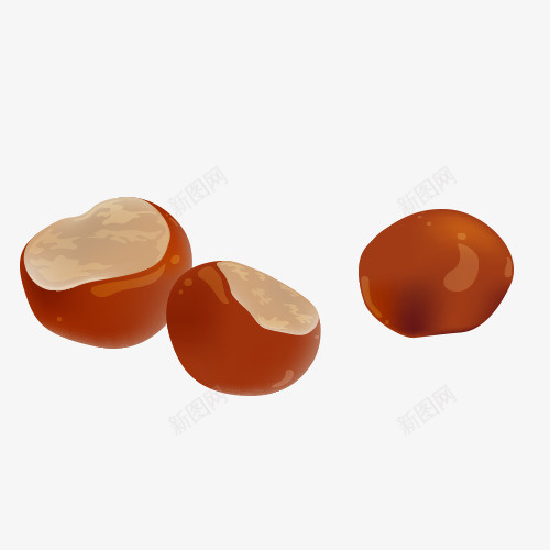 插画板栗psd免抠素材_88icon https://88icon.com 健康 插画 福利待遇 食物 餐饮