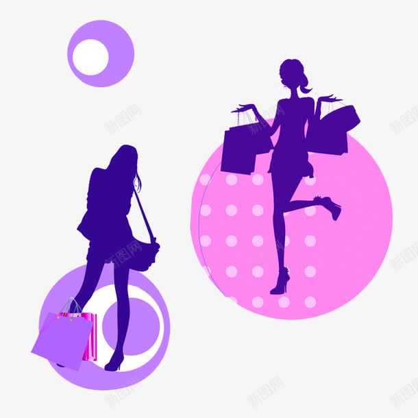 美女购物剪影png免抠素材_88icon https://88icon.com 促销 剪影 美女 美女剪影 美女购物 购物 购物美女