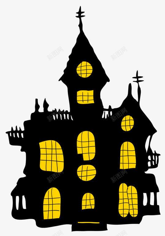 万圣节png免抠素材_88icon https://88icon.com HALLOWEEN 万圣节 城堡 木屋 节日装饰 西方鬼节 设计元素