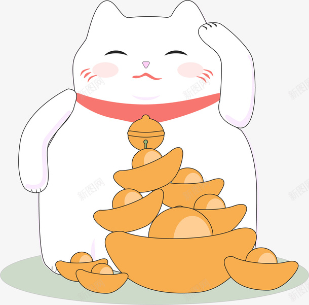 卡通手绘招财猫动物矢量图ai免抠素材_88icon https://88icon.com 动物 卡通 手绘 手绘招财猫 招财猫 招财猫动物 矢量图