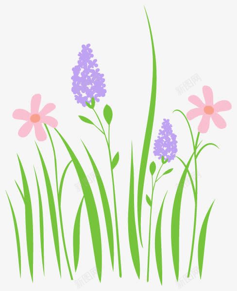 卡通粉色小花绿叶墙壁装饰画png免抠素材_88icon https://88icon.com 卡通 墙壁 小花 粉色 绿叶 装饰画