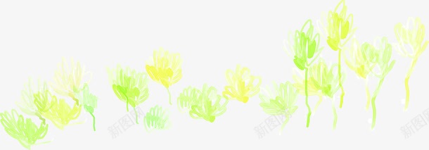 彩色手绘春日花朵png免抠素材_88icon https://88icon.com 彩色 春日 花朵