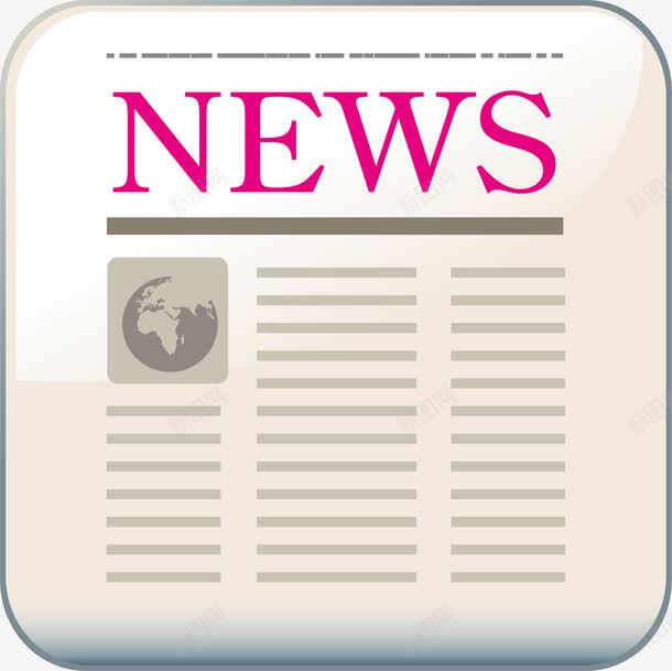 报纸元素矢量图ai免抠素材_88icon https://88icon.com png 元素 卡通 报纸矢量 英文 矢量图