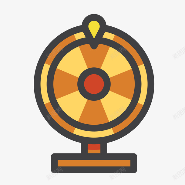 转盘手绘创意图矢量图eps免抠素材_88icon https://88icon.com 免抠图PNG 创意 工具 转盘手绘 矢量图