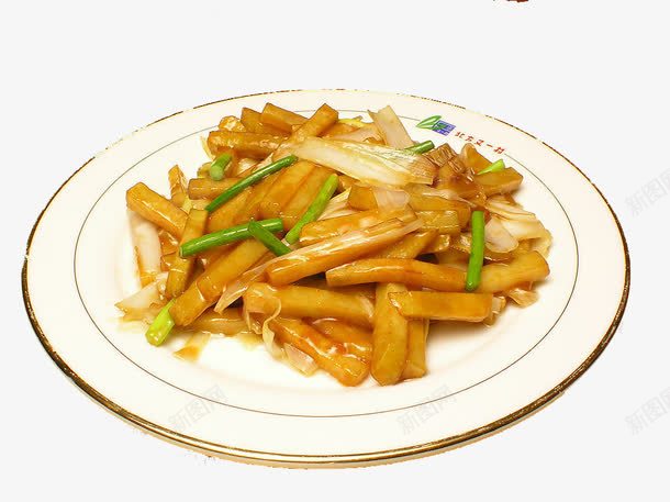 葱香土豆条png免抠素材_88icon https://88icon.com 中华美食 传统美食 家常土豆条 美味熟菜 餐饮美食