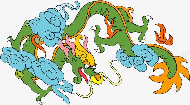 中国龙png免抠素材_88icon https://88icon.com 中国龙 卡通 图案 图腾 手绘